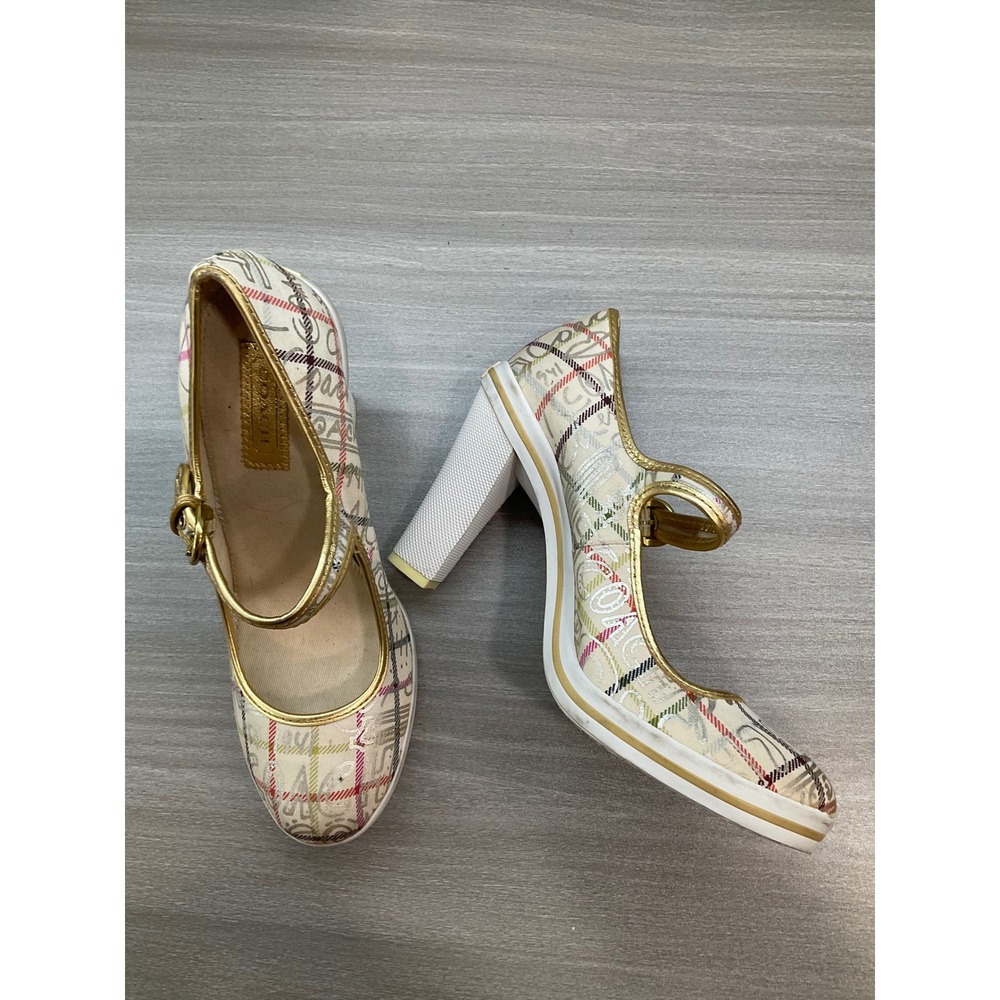 VINTAGE COACH POPPY MARY JANE HEELS